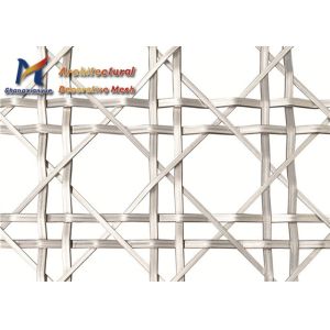 Buy cheap 4m Architectural Woven Wire Mesh Divider SS304 Stainless Steel from wholesalers