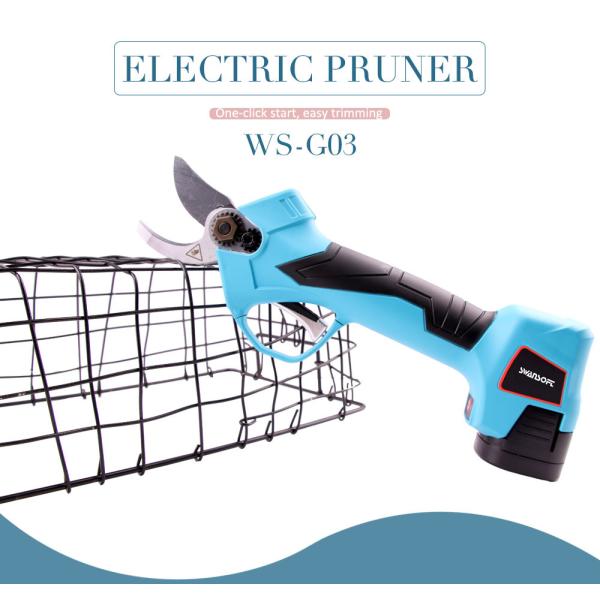16.8V 2.5CM Battery Orchard Pruer Electric Pruning Scissors Shears with Finger Protection