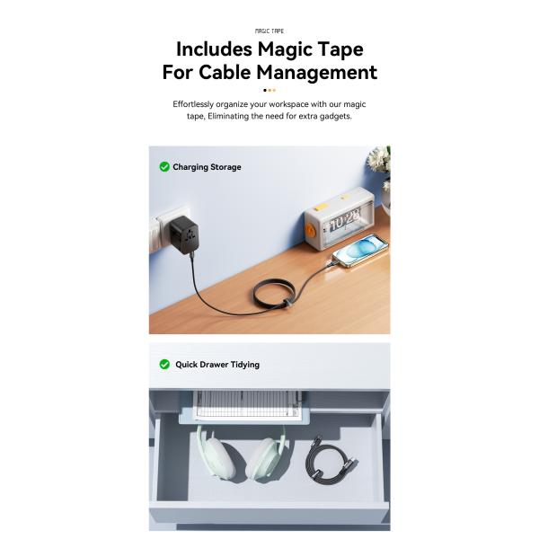 Quick Charge USB C To C Cord 240W With Tinned Copper Conductor