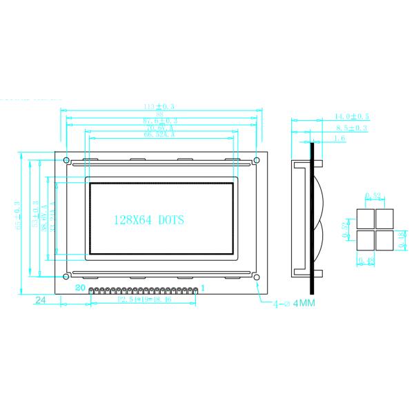 Factory Customize OEM STN HTN FSTN Monochrome Dot Matirx LCD Display Module