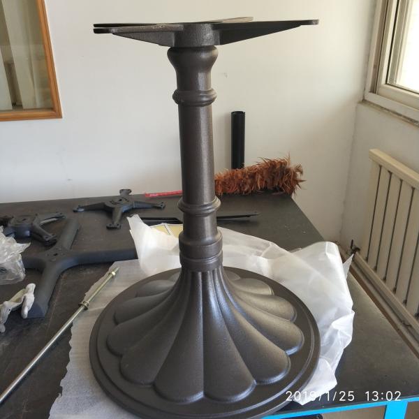Vintage Table Base Cast Iron Powder coating Tulip Table Base BIFMA Stable test