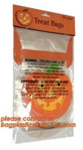 Halloween disposable tin tie paper bag/bread/popcorn/fries/chips/cookies/candies/goodies bags with  bagease bagplastics