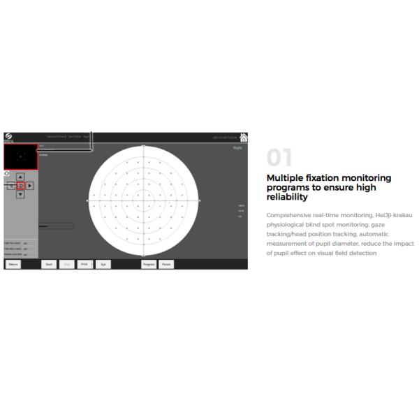 200ms Small Size Automated Perimetry Machine Inspection Modes For Accuracy