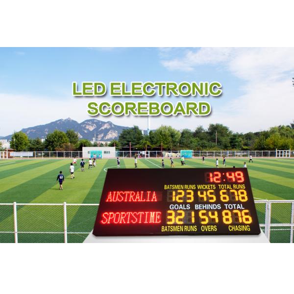 Stadium Outside Customized Afl Led Soccer Scoreboard With CE / ROHS Approved