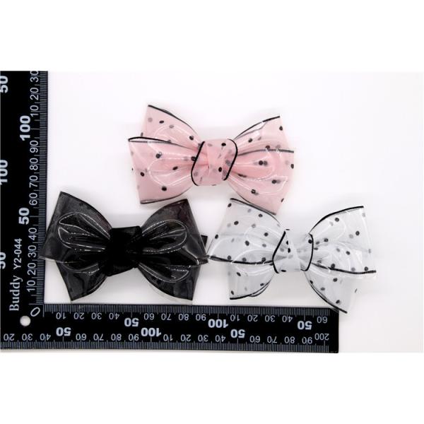 Ribbon coloured bow-tied shoe flower,Handmade footwear ornaments and flower Thread ribbon Beige ,white,black,red ,blue