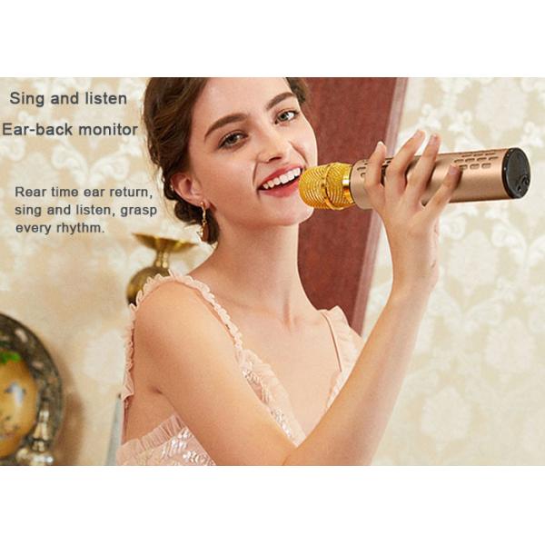 5W*2 Wireless Karaoke Microphone Bluetooth Speaker 6H Playtime For Holiday Party