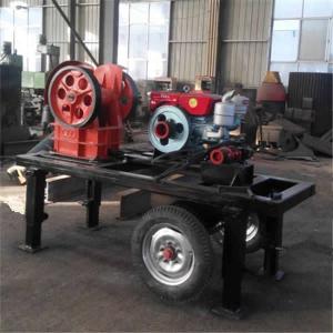 Quality Small Portable Rock Crushers Primary Mobile Jaw Crusher With Two Plates for sale