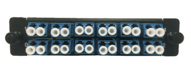 CATV 1u Fiber Patch Panel , 12 Adapter Pre Terminated Fiber Patch Panel