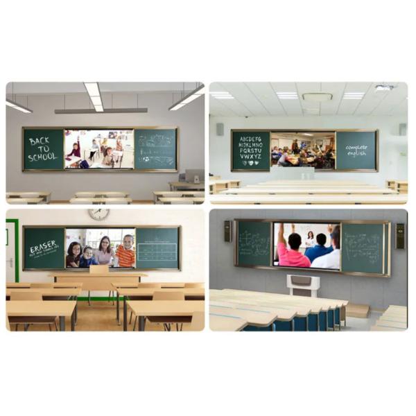 86 Inch Push Pull Digital Blackboard with Infrared 40 Touch Points and Magnetic Function for Education and Training