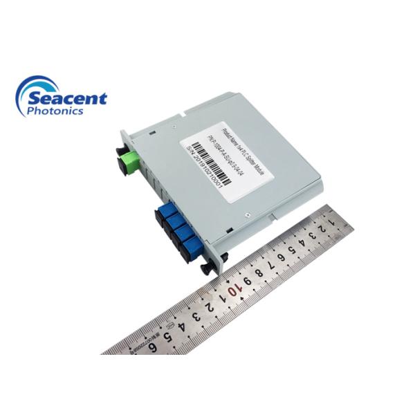 Insert Type 1x4 Cassette PLC Splitter Passive Optical Network High Stability
