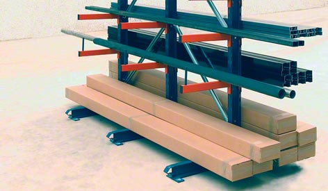 Flexible Extendable Cantilever Racking System For Vertical Warehouse Storage