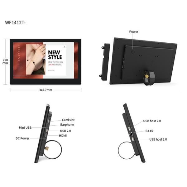 250cd/m2 Digital Restaurant Menu Tablet Android POE VESA WIFI