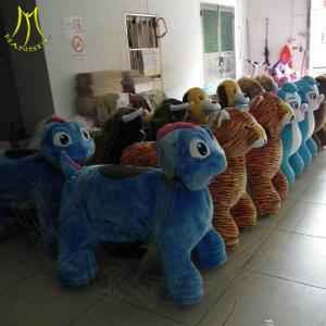 China Hansel electric walking horse toy amusement park car for sale outdoor ride on party animal toy electric horse carriage on sale