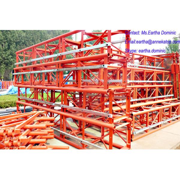 2t load double cage construction elevator