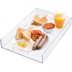 China Plastic Acrylic Food Tray Pan For Food Rustic Texture Warm on sale