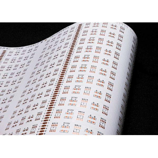 Quality RGBW FPCB 5050,30led/PCS,Size:12*504mm,24V double-sided Board white film FPCB for LED srtrip FPCB for sale