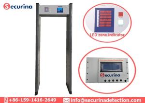 Quality Airport Metal Detector Body Scanner Weapon Detection Walk Through 6 Detecting Zones for sale