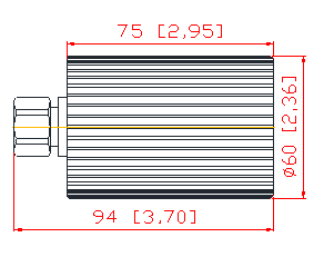 4.3-10 Male 4GHz Dummy Load For Power Supply Testing