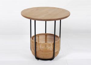 Quality Painting Bamboo Basket Metal And Wood Display Shelves for sale