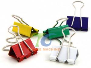 China Mechanical Metal Paper 0.8mm Binder Clip Making Machine on sale