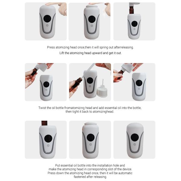 5ml Digital Display Pure Essential Oil Waterless Car Aroma Diffuser Humidifier