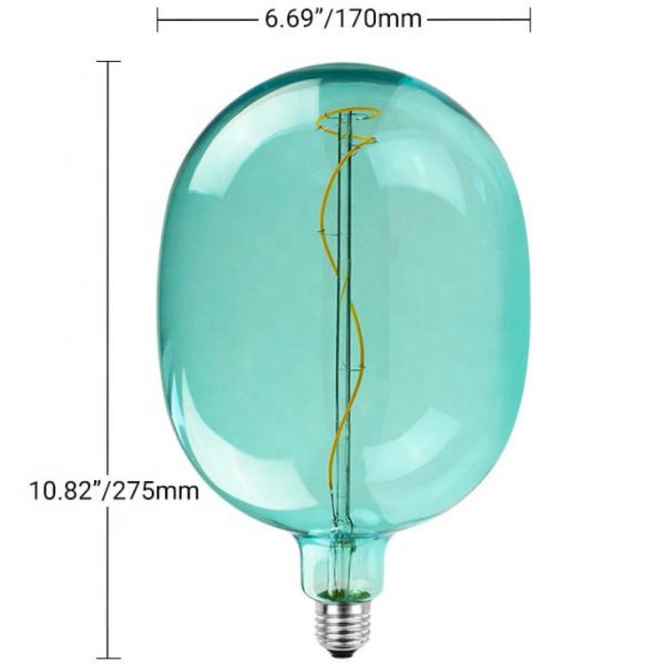 6W Oversize LED Bulb 220V B22 E27 Spiral Filament Bulb