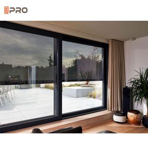 Custom Aluminium Alloy Double Glass Sliding Window With Grill