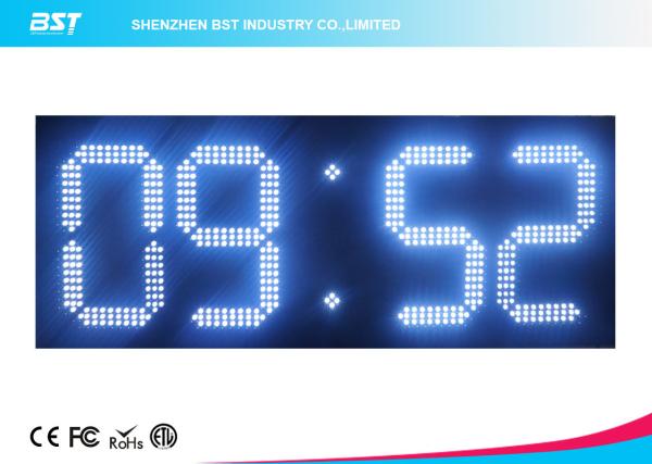 Buy Custom 7 Segment White Led Digital Clock With Temperature Display at wholesale prices