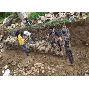 6x2x0.3 Hexagonal 3.05mm Rock Gabion Baskets