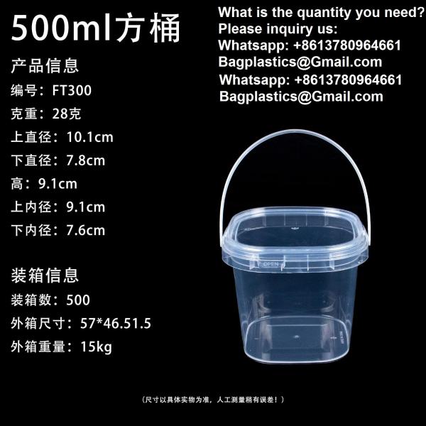 Pail With Handle, Plastic Cup, Plastic Bowl, Plastic Container, Plastic Pail, Plastic Container, Deli Container, Paint Pail