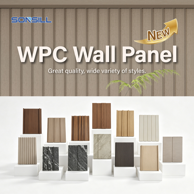 Waterproof Interior WPC Wall Panel Decorative Wall Covering Panels Suitable for Bathrooms Kitchens Residential Interiors