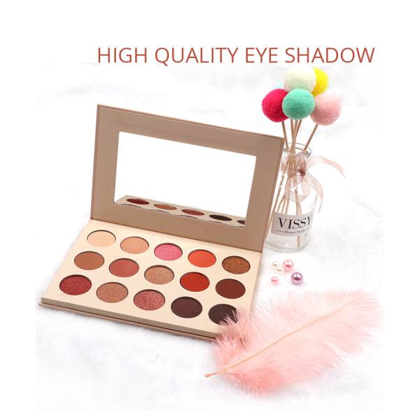 MSD Cosmetics 15 Colour Multi Color Eyeshadow Hot Silver Logo