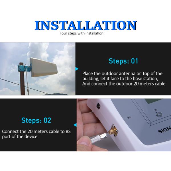 70dB Gain LTE 4G Network Signal Booster 850MHz 1700MHz Dual Band