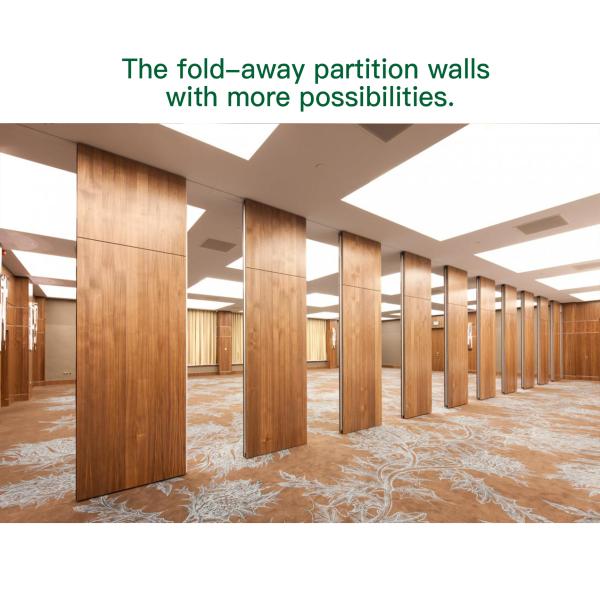 Sliding Wall System Soundproofing Movable Partition Wall for Hotel