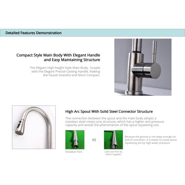 360 Degree Rotating Filtered Water Faucet Gooseneck Kitchen Faucet With Sprayer