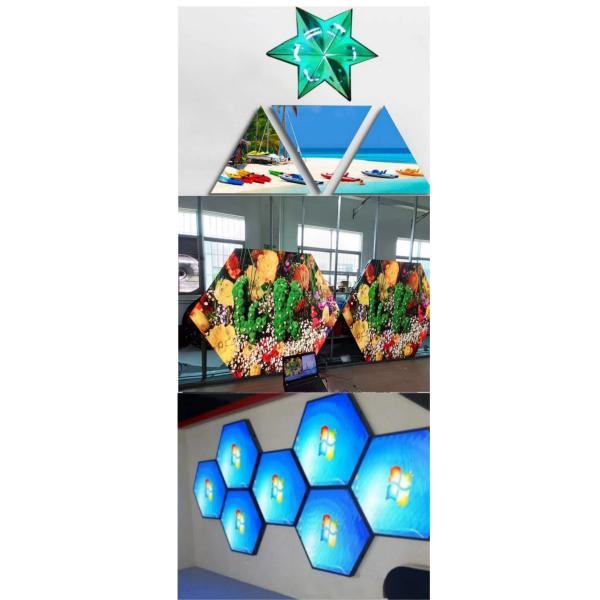 Hexagonal LED Screen Outdoor SMD Full Color Hexagon LED Display P3 LED Sexangle Pantalla