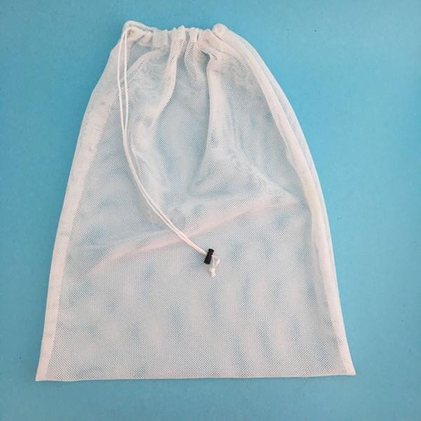 Buy Durable Custom Mesh Laundry Bag Lightweight With Drawstring Nylon Material at wholesale prices