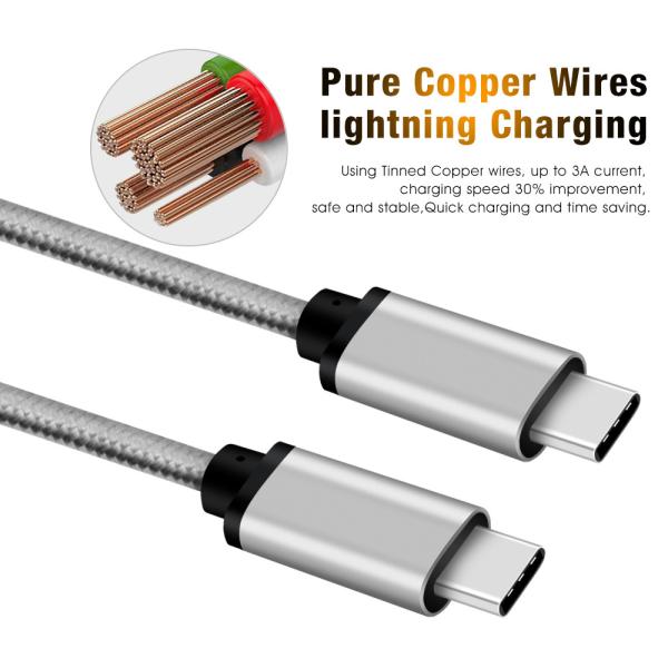 Type C Fast Charging Cable PD Charging Cable QC Charging Cable 100W Support USB 3.2 GEN 2 Type C to C with E-Mark