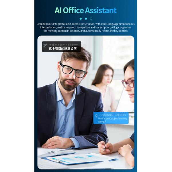 AI Smart Sunglasses Photo Video Recording Camera Audio WIFI CY01