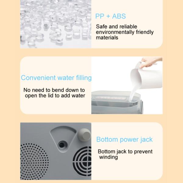 HOMEFISH 400ml Bluetooth Alarm Clock Aroma Diffuser Ultrasonic Smart Humidifier DC 24V