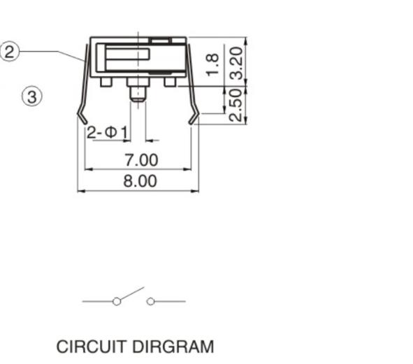 Smd 2 pin momentary switch Life 100,000 Cycles Plastic Material SGS Approved