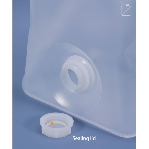 Eco-Friendly 2L Water Container Soft Collapsible Plastic Jerry Can with Faucet Lid