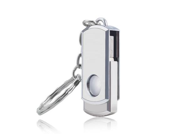 Buy High Read / Write Speed USB Memory Disk , Swivel USB Flash Drive With Keyring at wholesale prices
