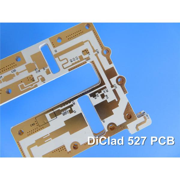 2L 20mil DiClad 527 PCB Board With Green Soldermask And White Silkscreen