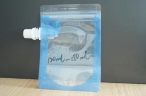 China Custom Printing Stand up Packaging Pouch With k and Corner Spout For Liguid on sale
