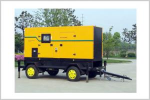 Quality 3 Phase 4 Wires Trailer Mounted Diesel Generator , Soundproof Diesel Generator Set for sale