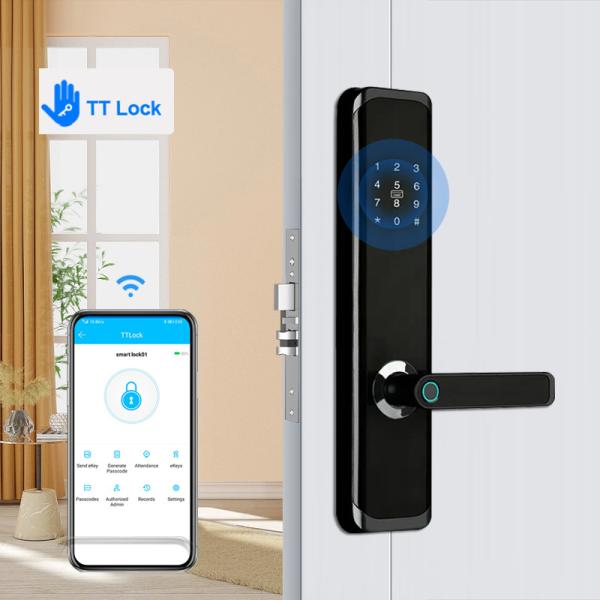 Buy Smart Fingerprint Security Door Lock TTLock Remote Control With IMD Touch Panel at wholesale prices