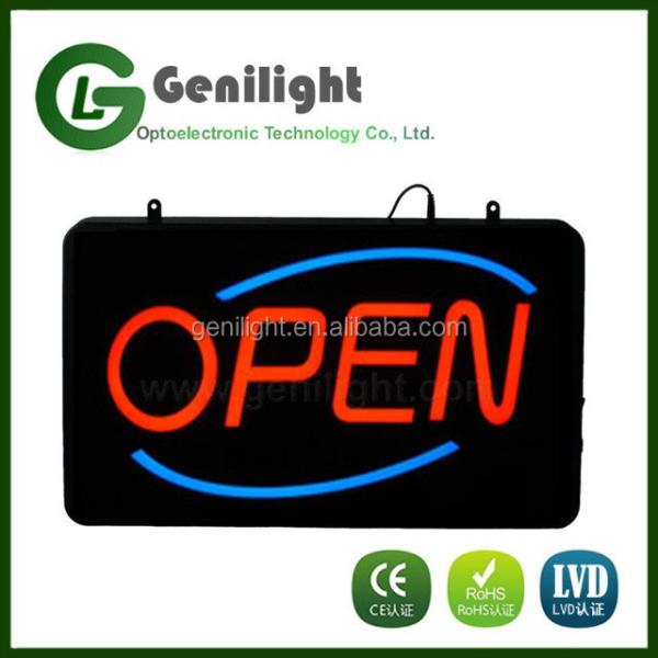 Rectangle Custom Logo Light Beer Hanging LED Neon Light Signs with 12V Input Voltage
