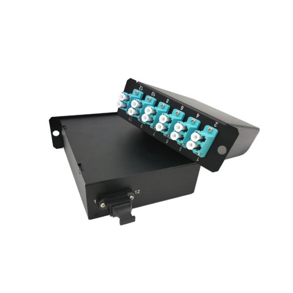 40G 100G MTP MPO Patch Cord To LC Cable 0.35dB Max Insertion Loss Cassettes OM3