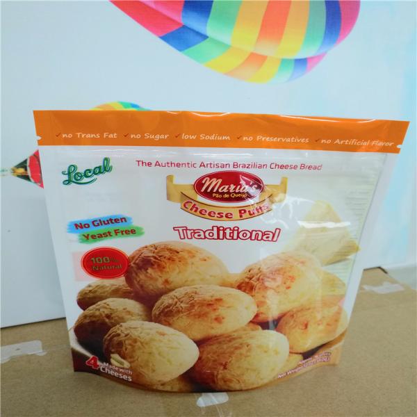 Stand up reusable microwavable Mylar Printed Plastic Bags For Food Packaging With Custom Logo